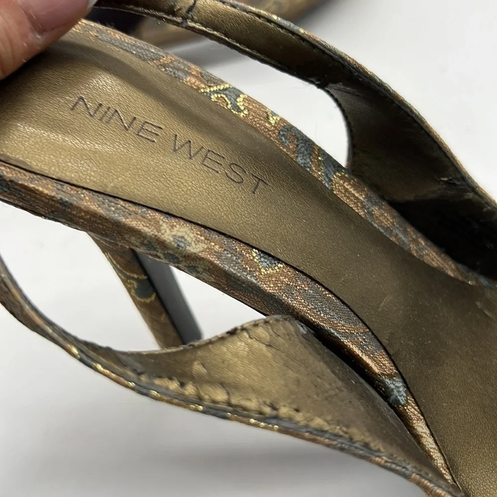 Nine West Dress Heels with Sling Back Heel size 9.5 M